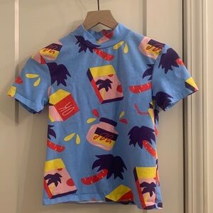 Nooworks mock neck “Snacks” t-shirt - XS